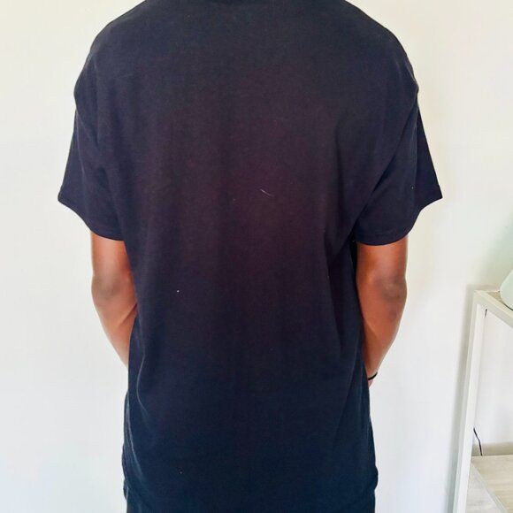 4th of July Graphic Tee – Unisex Black T-Shirt with Purple Stars | Independence - Picture 2 of 2